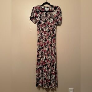 Vintage Floral Maxi Dress